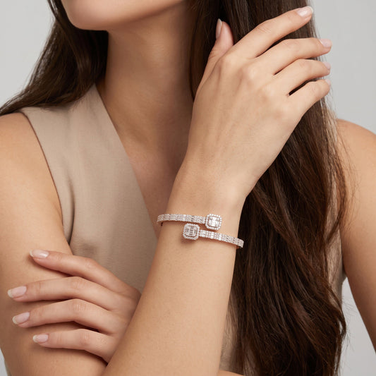 LG Diamond Bracelet on model