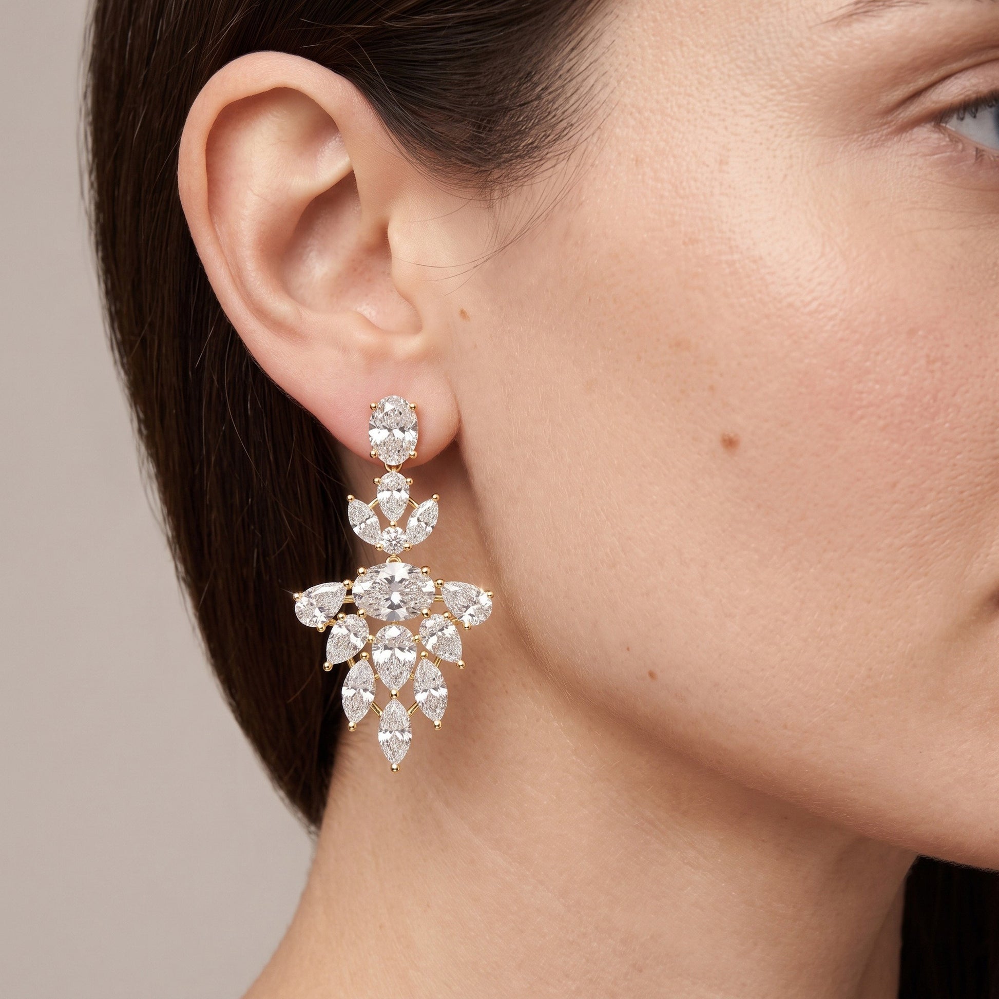 Marquise LG Diamond Earrings