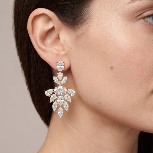 Marquise LG Diamond Earrings