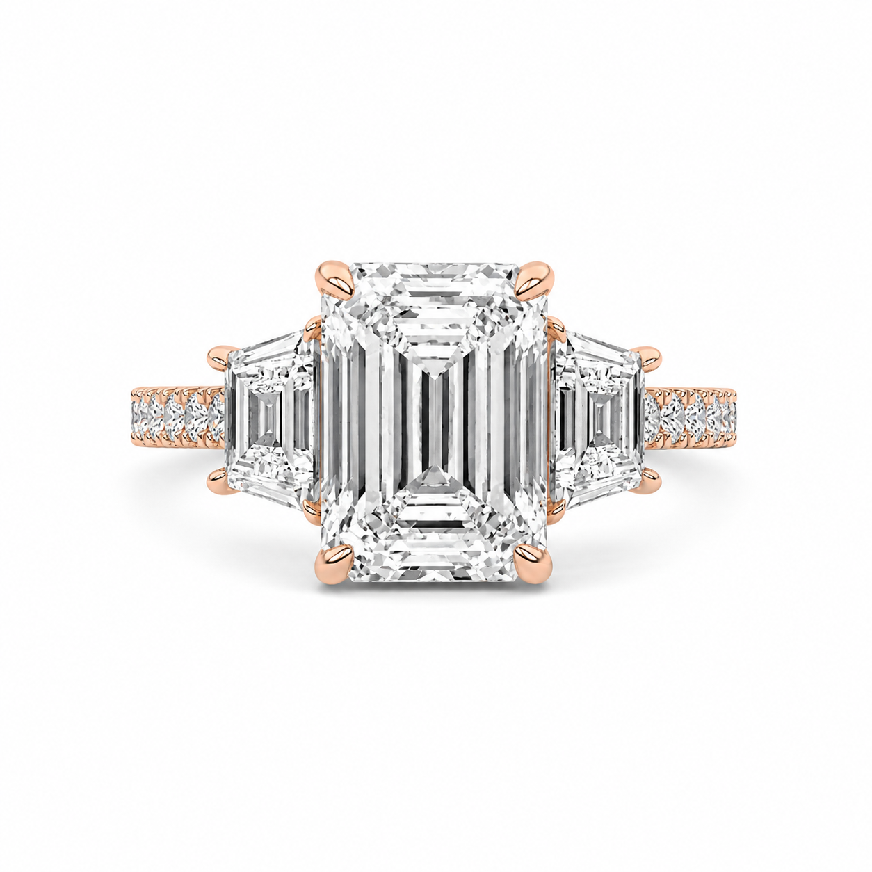 Emerald LG Diamond Ring
