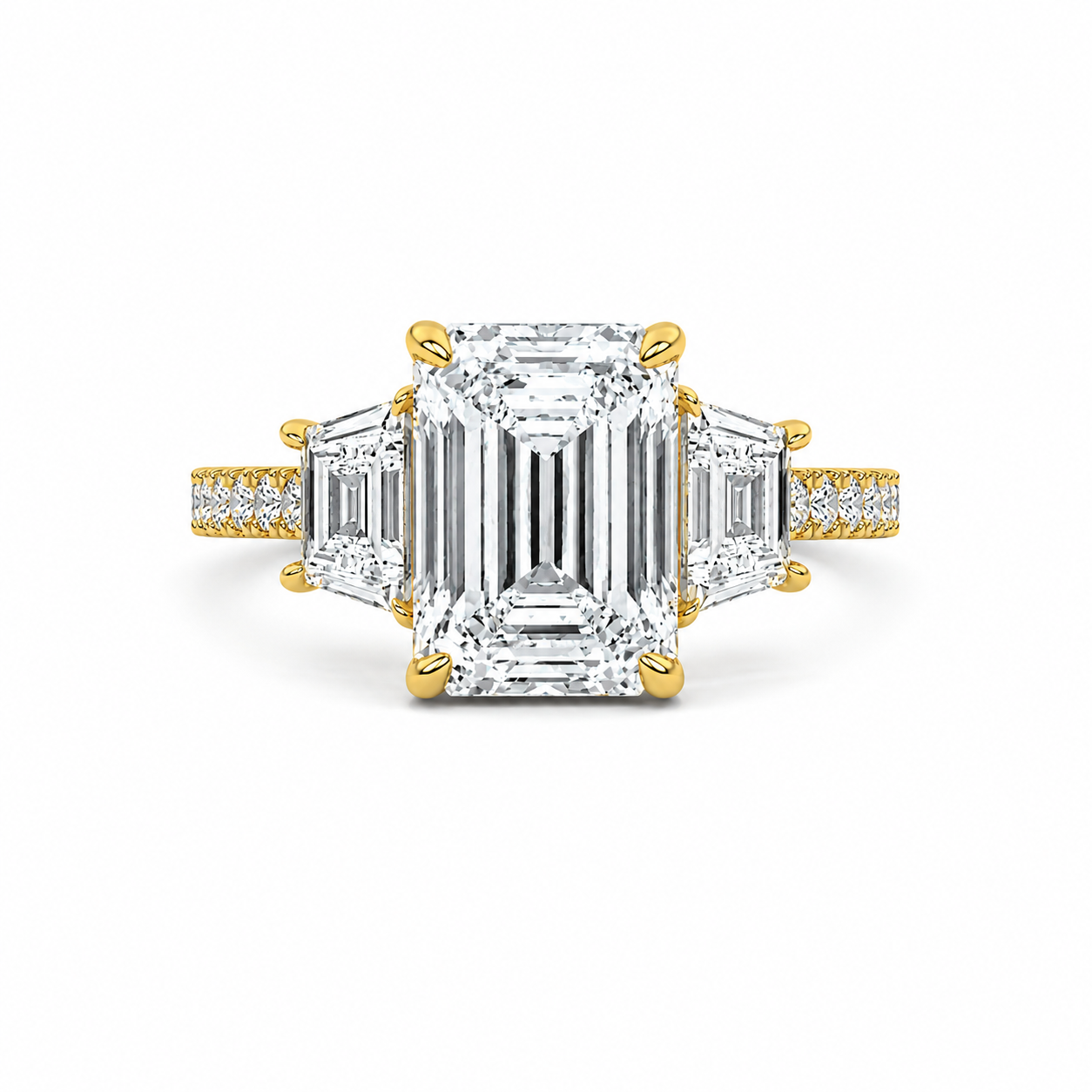 Emerald LG Diamond Ring