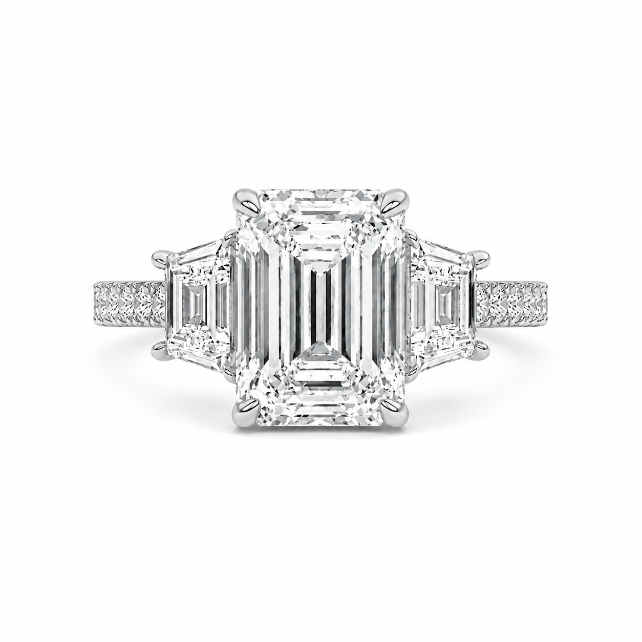 Emerald LG Diamond Ring