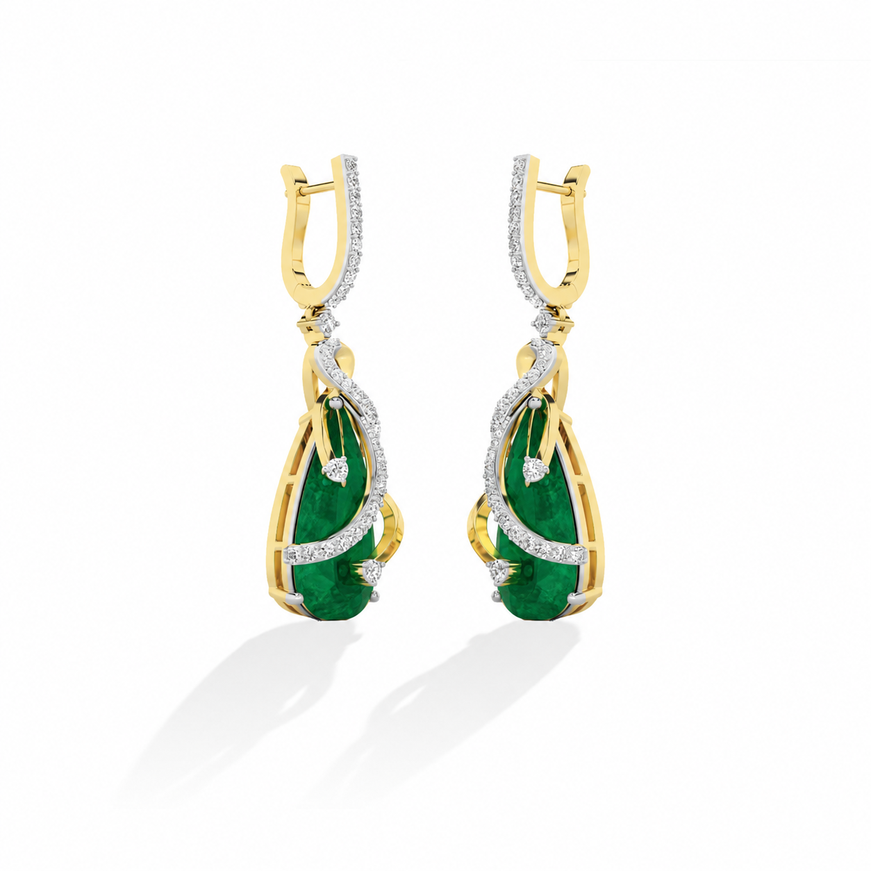 Round LG Diamond Earrings