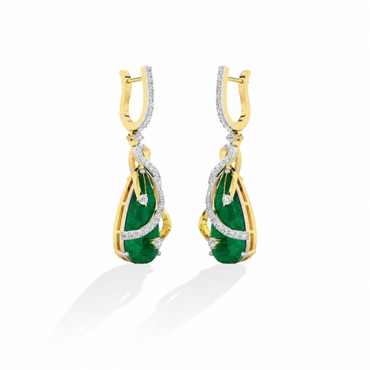 Round LG Diamond Earrings