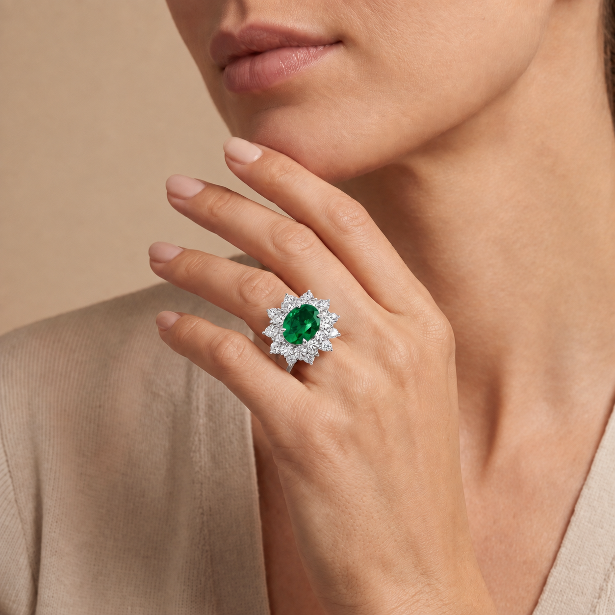Round LG Diamond Ring