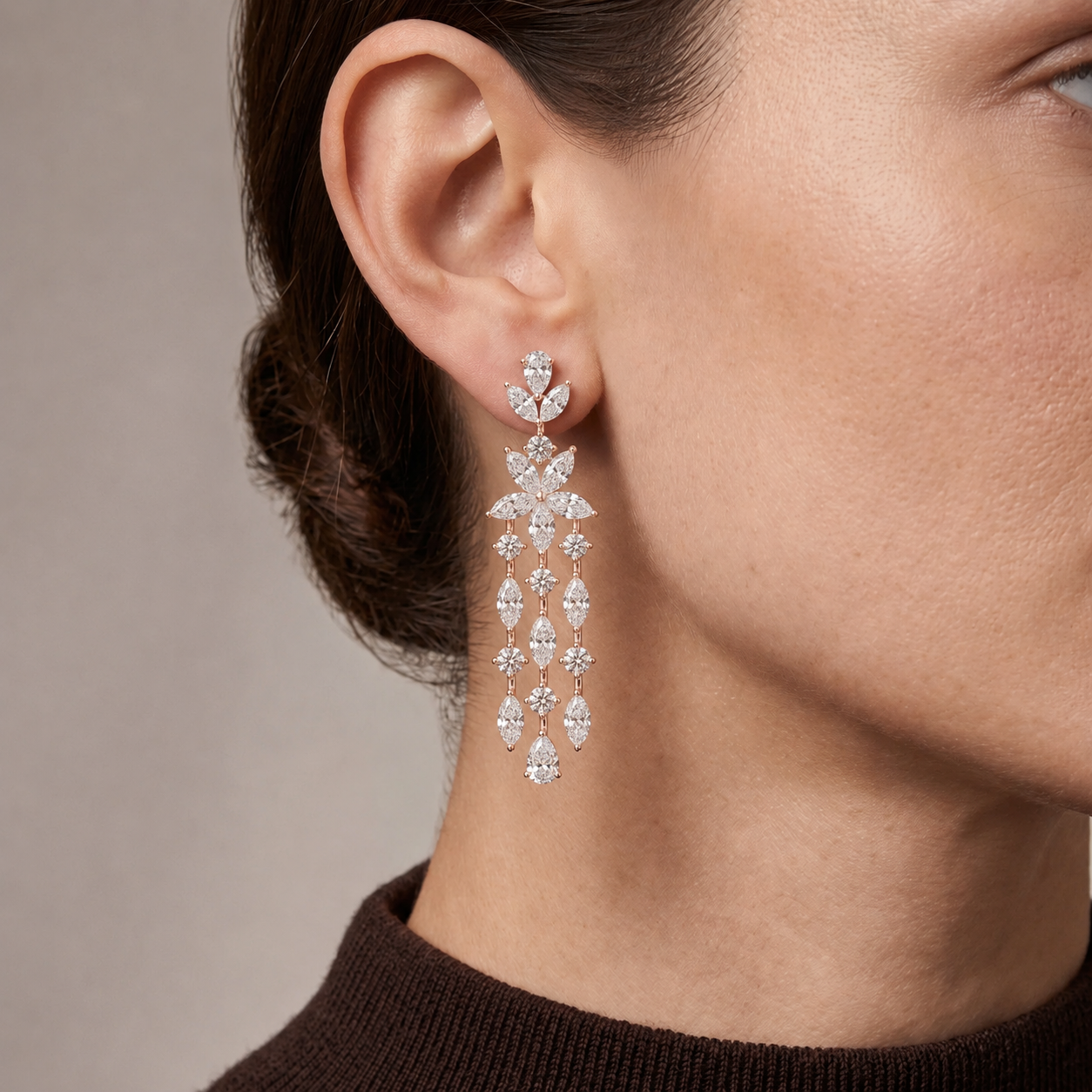 Marquise LG Diamond Earrings