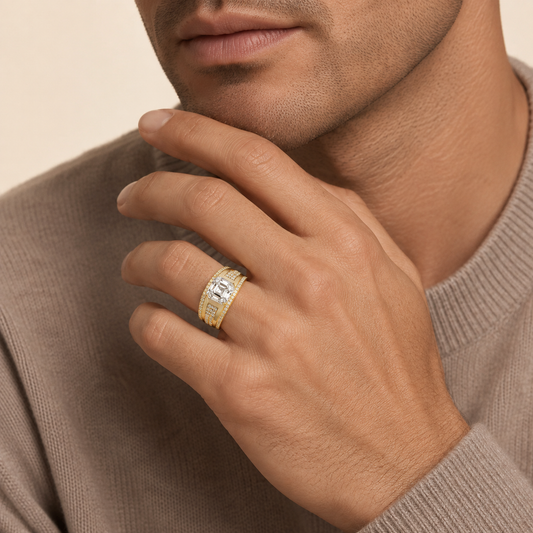 Asscher LG Diamond Ring