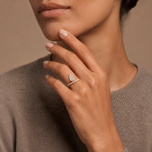 Pear LG Diamond Ring