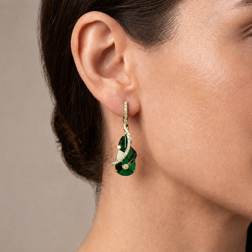 Round LG Diamond Earrings