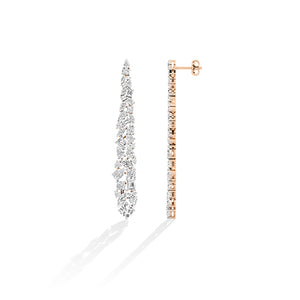 Rond LG diamanten oorbellen in Witgoud - BH Diamond Center Antwerpen