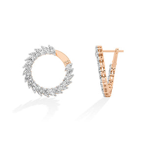 Boucles d’oreilles en diamant LG marquise en or jaune - BH Diamond Center Anvers