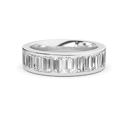 Baguette LG Diamond Ring in White Gold - BH Diamond Center Antwerp