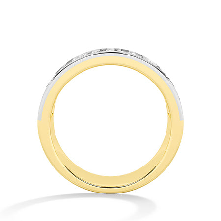 Bague en diamant LG baguette en or blanc - BH Diamond Center Anvers