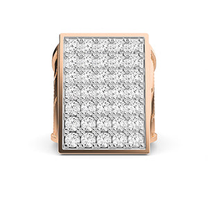 Bague en diamant LG ronde en or rose - BH Diamond Center Anvers