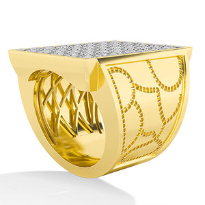 Bague en diamant LG ronde en or rose - BH Diamond Center Anvers