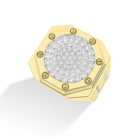 Baguette LG Diamond Ring in Yellow Gold - BH Diamond Center Antwerp