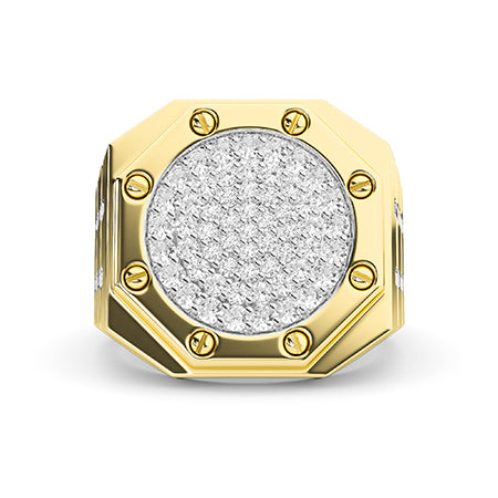 Baguette LG Diamond Ring in Yellow Gold - BH Diamond Center Antwerp