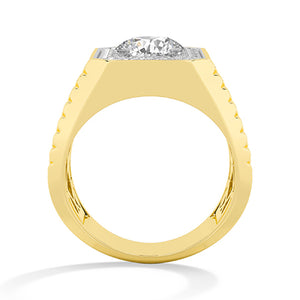 Round LG Diamond Ring in White Gold - BH Diamond Center Antwerp