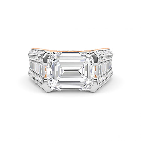 Round LG Diamond Ring in White Gold - BH Diamond Center Antwerp