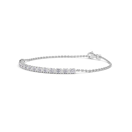 Bracelet en diamant LG rond en or jaune - BH Diamond Center Anvers