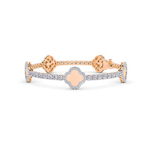 Bracelet en diamant LG rond en or jaune - BH Diamond Center Anvers