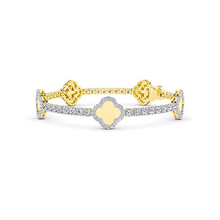 Bracelet en diamant LG rond en or rose - BH Diamond Center Anvers