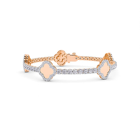 Rond LG diamanten armband in Roségoud - BH Diamond Center Antwerpen