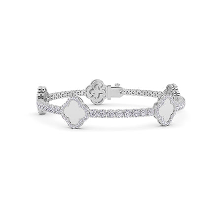Bracelet en diamant LG rond en or rose - BH Diamond Center Anvers