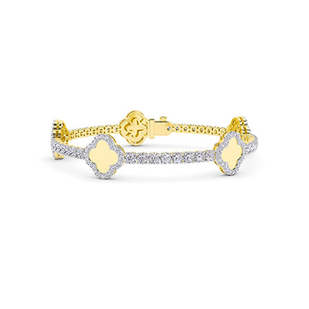 Bracelet en diamant LG rond en or rose - BH Diamond Center Anvers