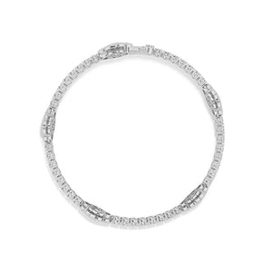 Bracelet en diamant LG rond en or rose - BH Diamond Center Anvers