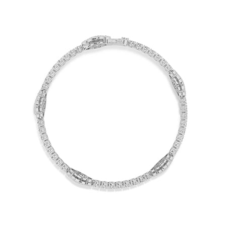Bracelet en diamant LG rond en or rose - BH Diamond Center Anvers