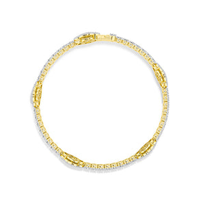 Bracelet en diamant LG rond en or rose - BH Diamond Center Anvers