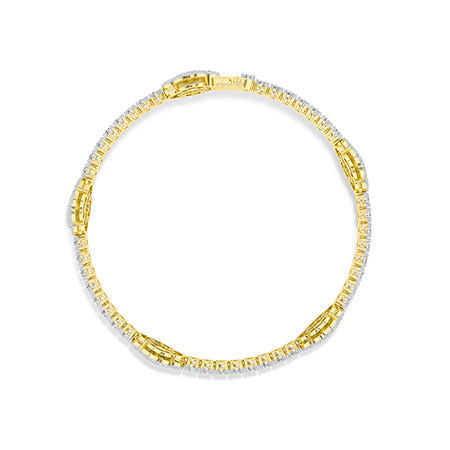Bracelet en diamant LG rond en or rose - BH Diamond Center Anvers