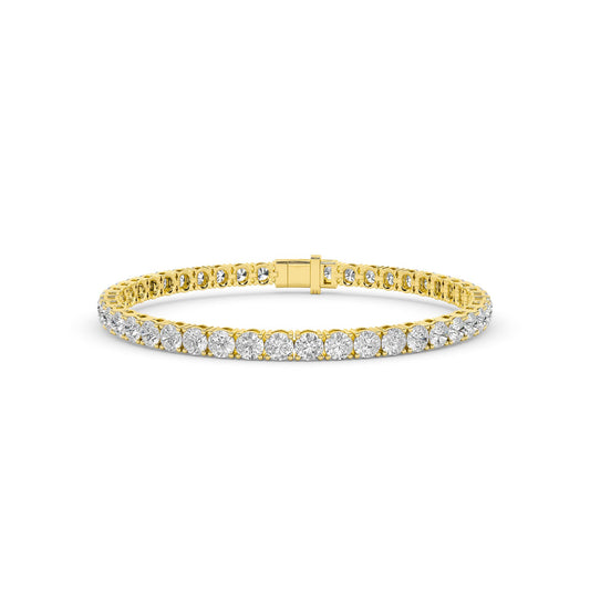 18K Lab-Grown Diamond Bracelet – LB66621-6 - Yellow Gold