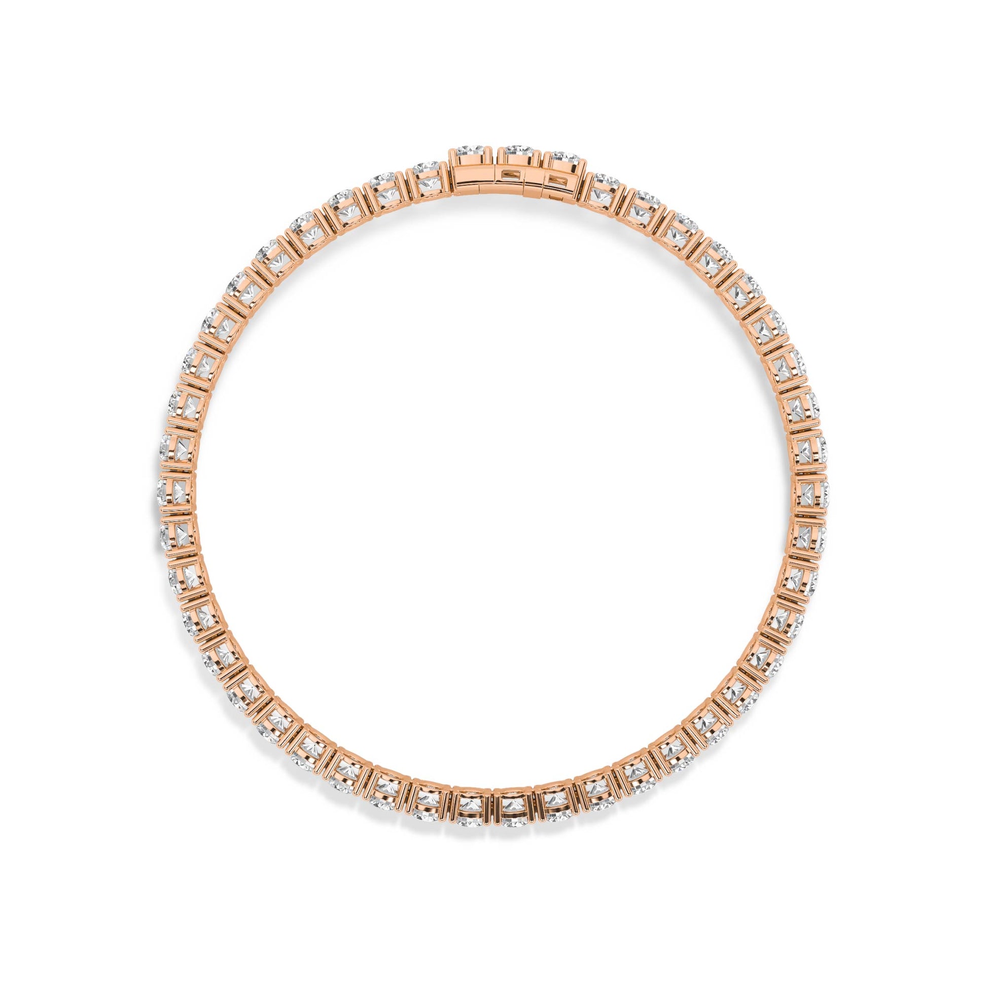 18K Lab-Grown Diamond Bracelet – LB66621-6 - Rose Gold