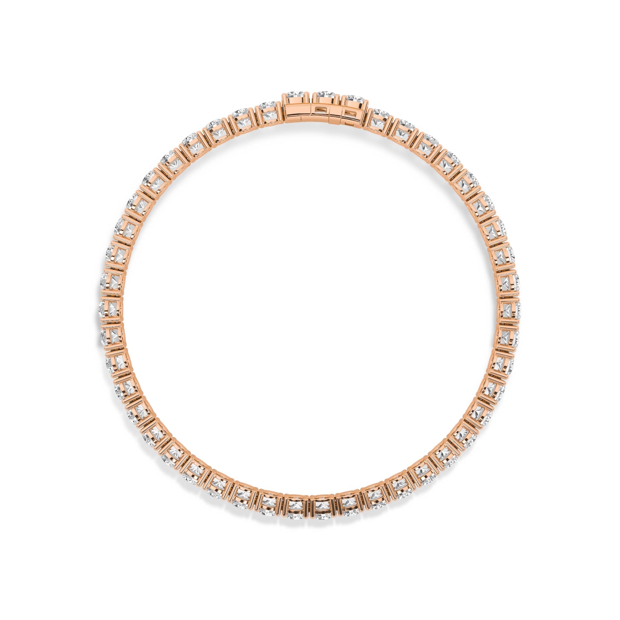 18K Lab-Grown Diamond Bracelet – LB66621-6 - Rose Gold