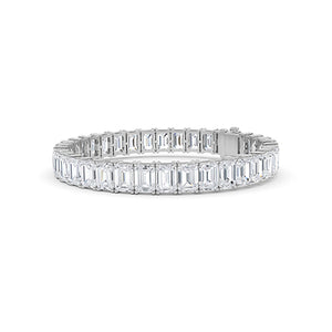 Bracelet en diamant LG émeraude en or jaune - BH Diamond Center Anvers