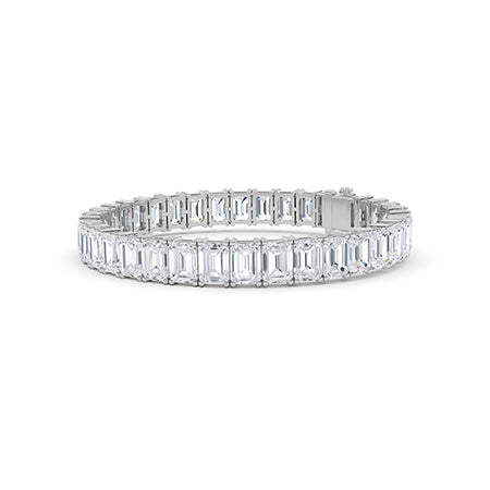 Bracelet en diamant LG émeraude en or jaune - BH Diamond Center Anvers