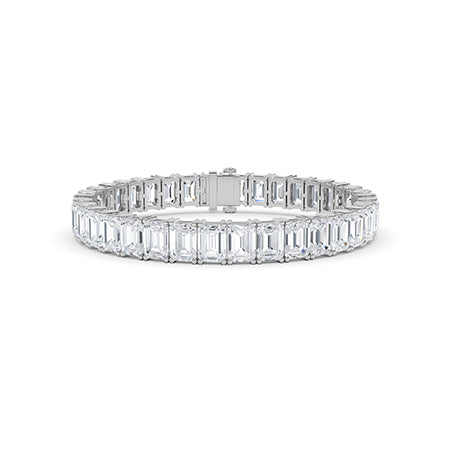 Bracelet en diamant LG émeraude en or jaune - BH Diamond Center Anvers