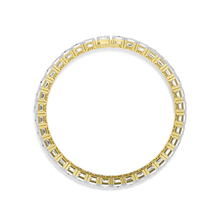 Bracelet en diamant LG émeraude en or rose - BH Diamond Center Anvers