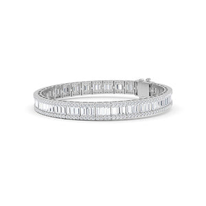 Baguette LG diamanten armband in Geelgoud - BH Diamond Center Antwerpen
