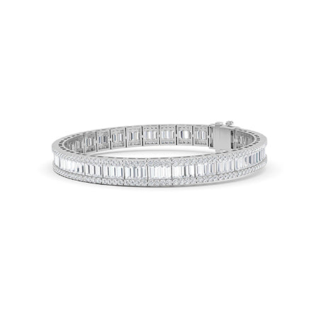 Baguette LG diamanten armband in Geelgoud - BH Diamond Center Antwerpen