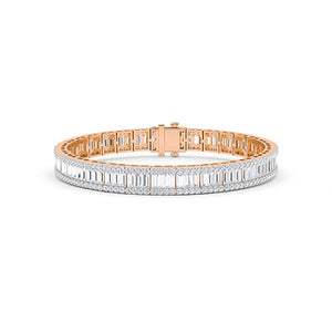 Baguette LG diamanten armband in Witgoud - BH Diamond Center Antwerpen