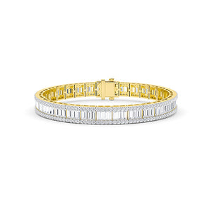 Baguette LG diamanten armband in Witgoud - BH Diamond Center Antwerpen