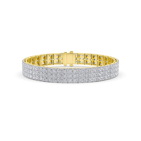 Princess LG diamanten armband in Geelgoud - BH Diamond Center Antwerpen