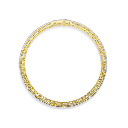 Bracelet en diamant LG princesse en or rose - BH Diamond Center Anvers