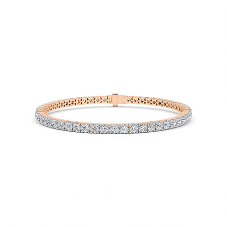 Rond LG diamanten armband in Witgoud - BH Diamond Center Antwerpen