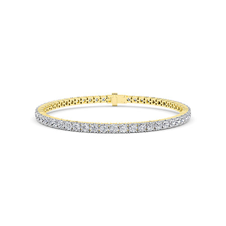 Rond LG diamanten armband in Witgoud - BH Diamond Center Antwerpen