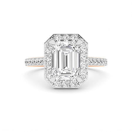 Emerald LG Diamond Ring in White Gold - BH Diamond Center Antwerp