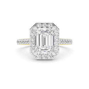 Emerald LG Diamond Ring in White Gold - BH Diamond Center Antwerp